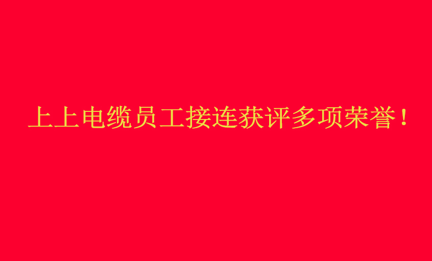 ag亚娱集团电缆员工接连获评多项声誉